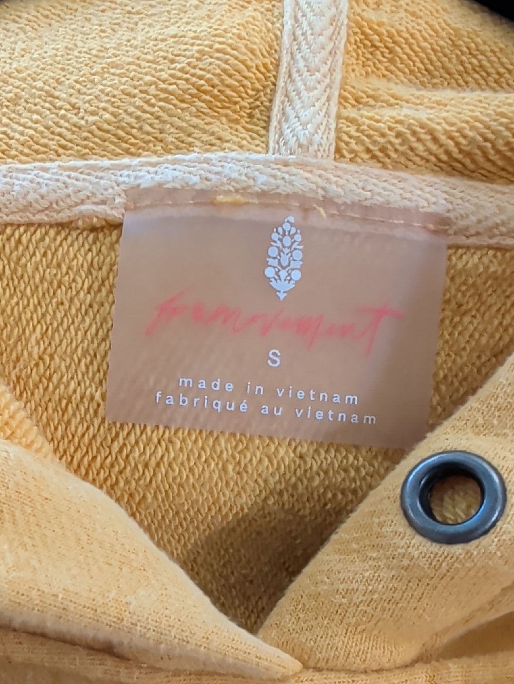 Free People Movement Hoodie Yellow EUC - Picture 4 of 4